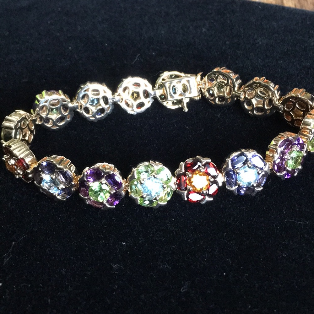Faux gemstone bracelet